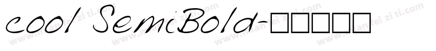 cool SemiBold字体转换